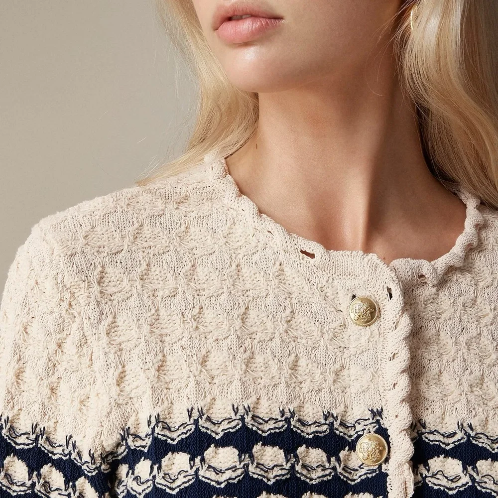 NWT J.Crew Textured Crochet Lady Jacket